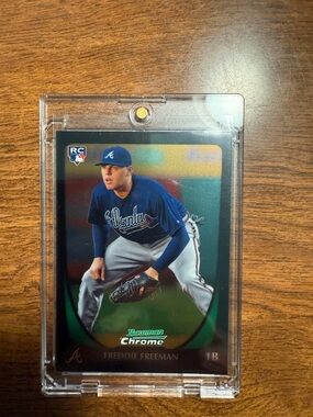 Bowman Chrome Freddy Freeman Rookie Card - Blue & White
